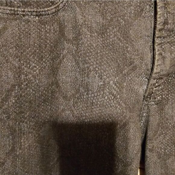 NYDJ black muted snake skin design Women's 4 Pre-owned - Picture 4 of 8